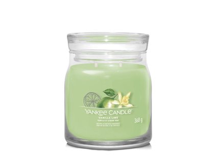 Aromatická svíčka Signature sklo střední Vanilla Lime 368 g