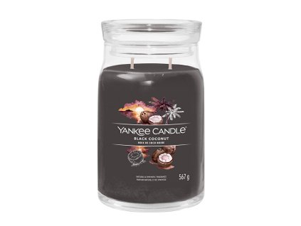 Aromatická svíčka Signature sklo velké Black Coconut 567 g