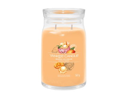 Aromatická svíčka Signature sklo velké Mango Ice Cream 567 g