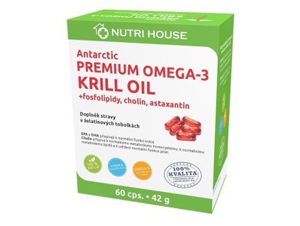 Premium Omega 3 Krill Oil 60 kapslí