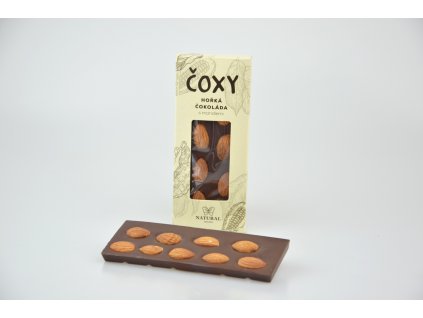 ČOXY - hořká čokoláda s mandlemi a xylitolem - Natural 50g