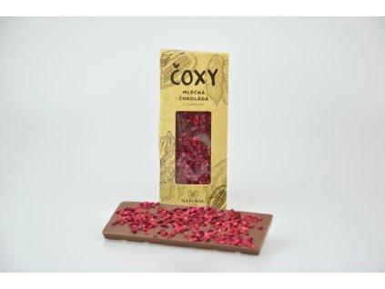 ČOXY - mléčná čokoláda s malinami a xylitolem - Natural 50g