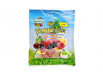 Bonbóny ovocné Veggie Mix bez želatiny BIO, vegan - Ökovital 100g
