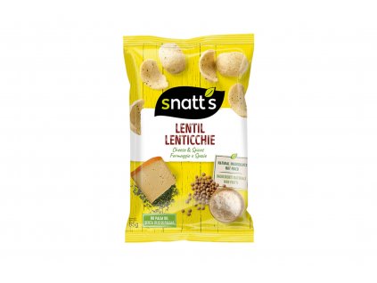 Pečený snack Lentils - sýr, bylinky, bez lepku - Snatt's 85g