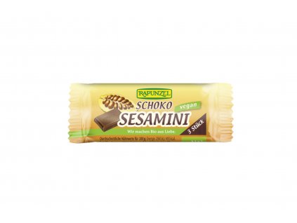Sezamový snack v hořké čokoládě BIO VEGAN - Rapunzel 27g