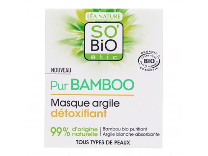 Detoxikační pleťová maska s jílem – řada Pur BAMBOO 50 ml BIO SO’BiO étic