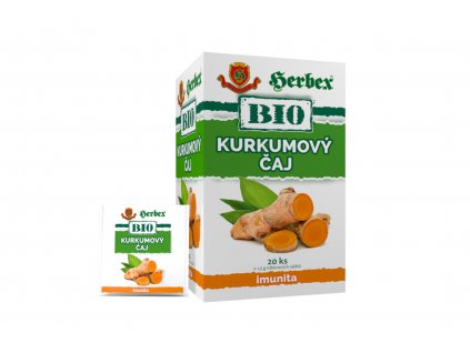 Čaj kurkumový BIO - Herbex 20x1,5g