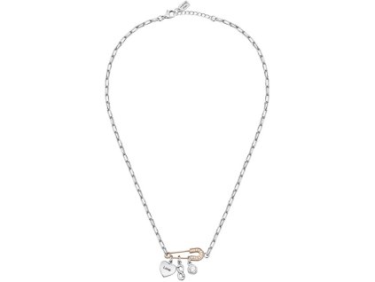 Moderní ocelový náhrdelník s přívěsky Love LPS10ASD01