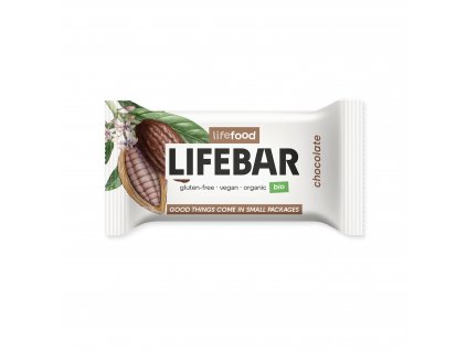Tyčinka Lifebar čokoládová RAW 25 g BIO LIFEFOOD