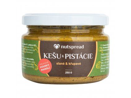 VÝPRODEJ!!!Krém Křupavé slané kešu a pistácie 250 g NUTSPREAD