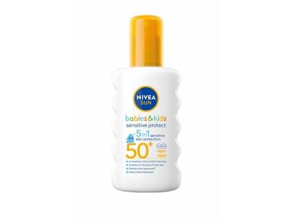 Dětský sprej na opalování SPF 50+ Sun Kids (Sensitive Protect & Care Sun Spray) 200 ml