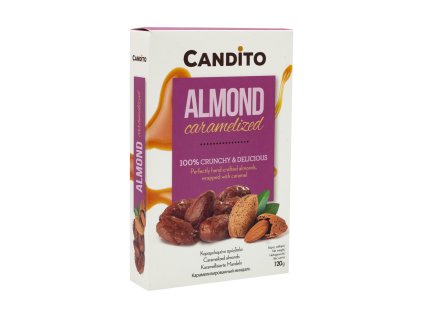 Karamelizované mandle, 120 g, Candito