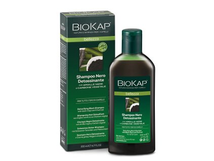 Detoxikační šampon na vlasy s černým jílem a aktivním uhlím 200 ml