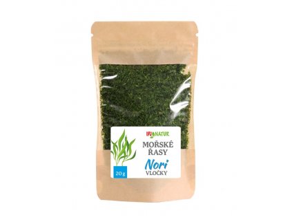 Mořské řasy Nori green vločky 20g IPJ NATUR 5000