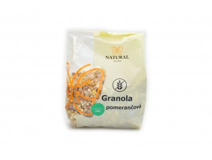 Granola pomerančová bez lepku - Natural 200g