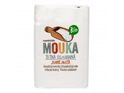 Mouka žitná celozrnná jemně mletá 1 kg BIO COUNTRY LIFE