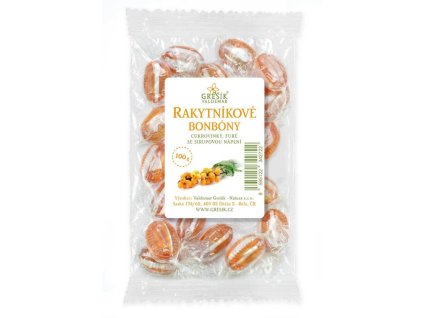 Grešík Bonbony Rakytníkové 100g