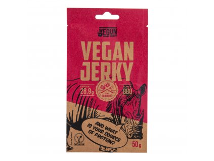 Vegan Jerky s příchutí BBQ 50 g VEGUN