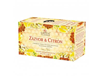 Grešík čaj Zázvor a citron 20x2g