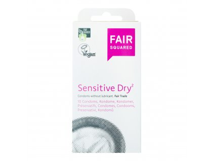 Kondom sensitive dry 10 ks FAIR SQUARED