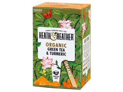 Heath & Heather - BIO čaj Zelený s kurkumou