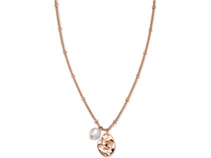 Růžově zlacený náhrdelník s přívěsky Toccombo JTNPRG-J447