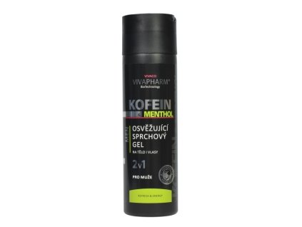 Kofeinový sprchový gel 2v1 s mentholem pro muže 200 ml