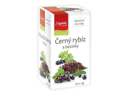 Apotheke čaj Černý rybíz a bezinky 20x2g