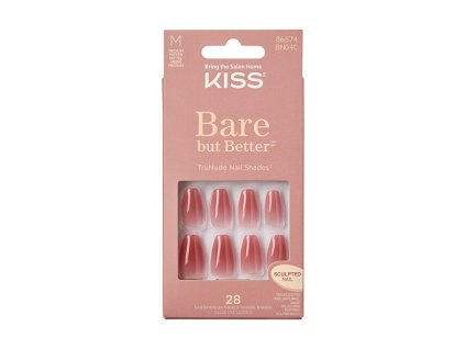 Gelové nehty Bare-But-Better Nails Nude Nude 28 ks