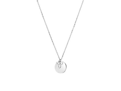 Půvabný ocelový náhrdelník TJ-0019-N-45 (řetízek, přívěsky)