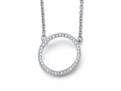 Půvabný náhrdelník s kruhovým přívěskem Circle 32146.R