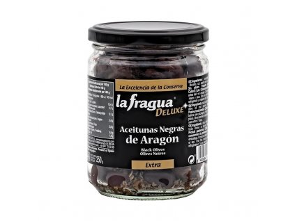 Černé olivy Aragon 445 g sklo