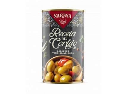 Sarasa Nakládané zelené olivy dle receptu Cortijo 212ML