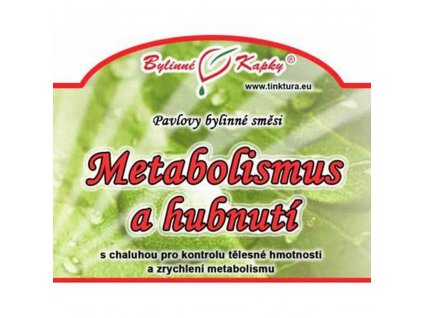Bylinné kapky Metabolismus a hubnutí 50ml 40%