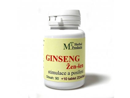 Herbal produkt tablety Ginseng žen-šen 100tbl