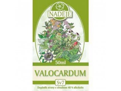 Naděje tinktura Valocardum 50ml 40%