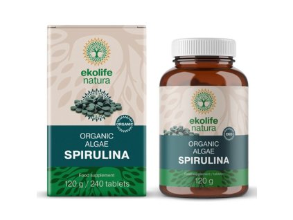 Algae Spirulina Organic 240 tablet (Bio řasa spirullina)