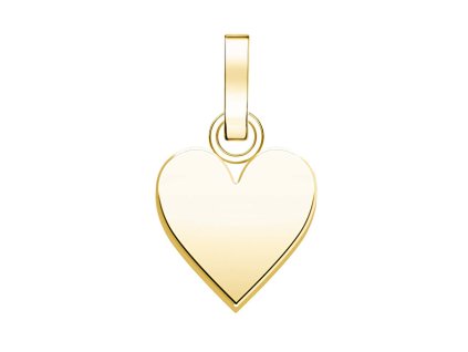 Romantický pozlacený přívěsek Srdce The Pendant PE-Gold-Heart