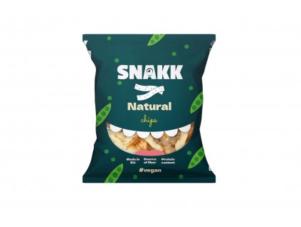 Luštěninové chipsy NATURAL - vegan - SNAKK 70g