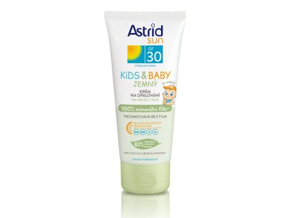 Jemný krém na opalování pro děti OF 30 Sun Kids & Baby 100% minerální filtr 100 ml