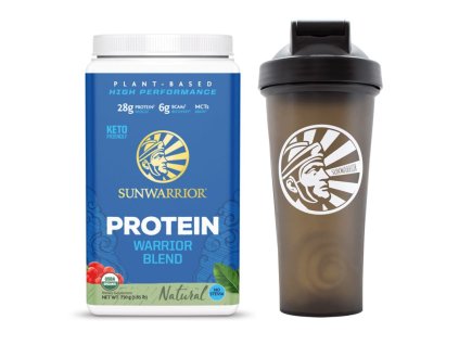 Protein Blend BIO 750g unflavoured (Hrachový, konopný protein a goji) + Shaker 700 ml ZDARMA