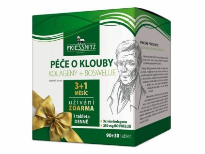 Priessnitz Kolageny + Boswellie péče o klouby 90 + 30 tbl.