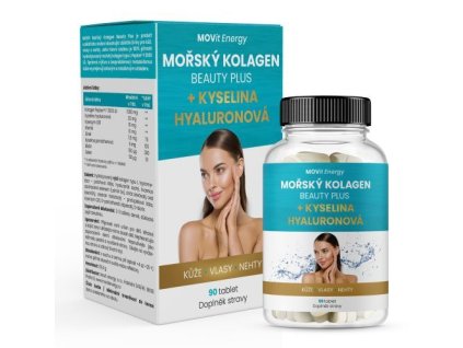 Mořský Kolagen Beauty Plus + Kyselina hyaluronová 90 tablet