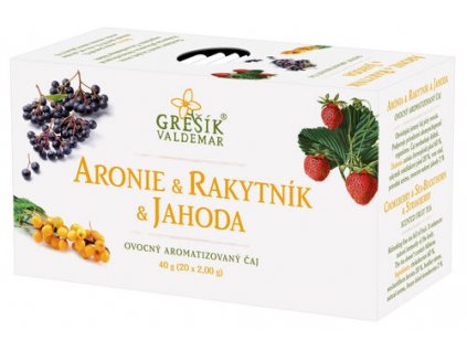 Aronie & Rakytník & Jahoda 20 n.s. přebal GREŠÍK Ovocný čaj