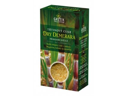 Třtinový cukr přírodní světlý Dry Demerara 300 g GREŠÍK