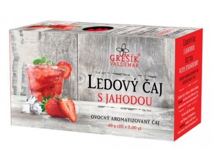 Ledový čaj s jahodou