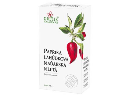 Paprika lahůdková maďarská mletá 100 g GREŠÍK Dobré koření