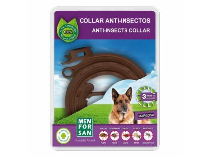 Přírodní obojek pro psy, odpuzující klíšťata a blechy (Natural Insect Repellent Collar for Dogs)