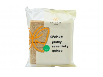 Křehké plátky se semínky quinoa - Natural 75g