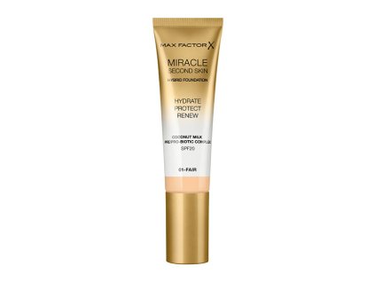 Pečující make-up pro přirozený vzhled pleti Miracle Touch Second Skin SPF 20 (Hybrid Foundation) 30 ml